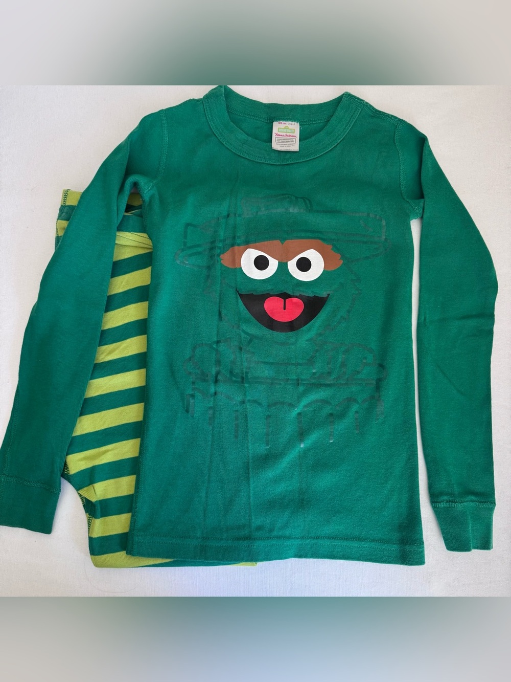 Hanna Andersson X Sesame Street Oscar The Grouch Pajamas Size 6-7 Years